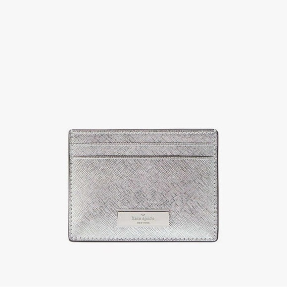 Kate Spade Kenzie Boxed Lunar Light Glitter Small Cardholder. NIB - Picture 3 of 5